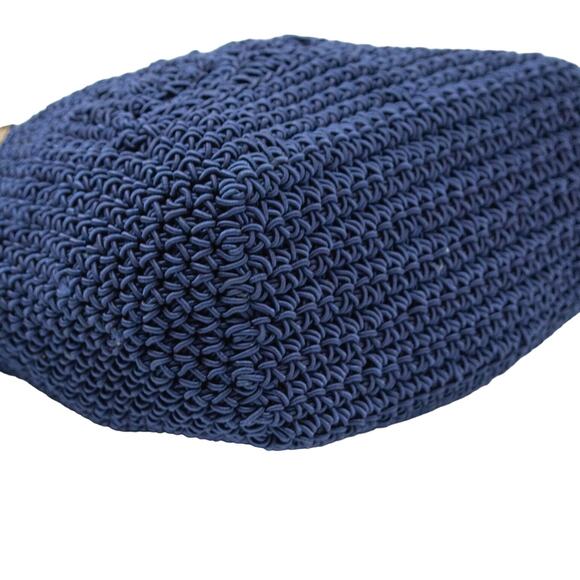 Vintage Crochet Clutch Bag With Ribbon Embroidery - Picture 5 of 11